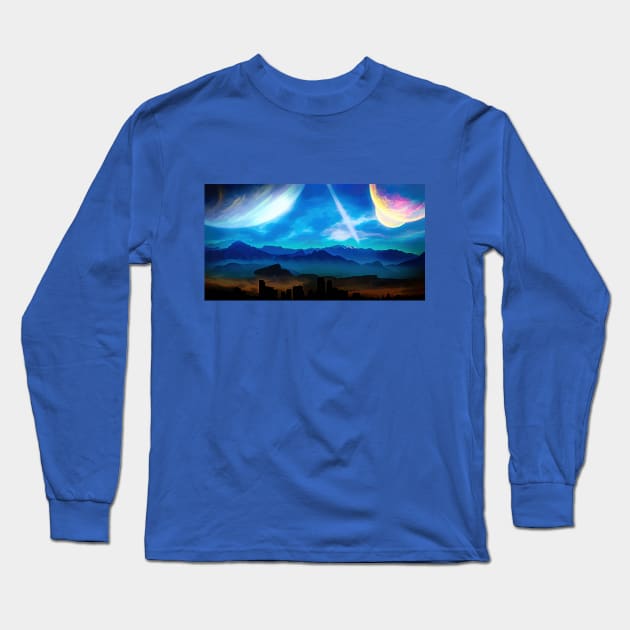 Signs in the Sky Long Sleeve T-Shirt by jasminaseidl